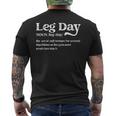 Leg Day Definition Funda Para Bomba De Gimnasio De Gran Tamaño Camiseta Hombre Estampado Espalda