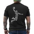 The Legend Basketballlam Dunk For The Basketball Lovers メンズTシャツ バックプリント