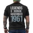 Legends Were Born In November 1961 誕生日 メンズTシャツ バックプリント