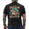 Leopard Gecko Crested Lizard Reptiles Lovers メンズTシャツ バックプリント