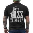 Let's Jazz Things Up 面白いサックス音楽サックスギフト メンズTシャツ バックプリント