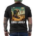 Lirili Larila イタリアのブレインロットミーム メンズTシャツ バックプリント