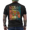 Livello Nonnobloccato Gamer Gaming Nerd Festa Del Papà T-shirt da uomo con stampa posteriore