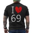 I Love 69 メンズTシャツ バックプリント