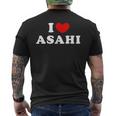 I Love Asahi 私は愛する Asahi メンズTシャツ バックプリント