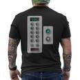 I Love Elevator ギフト かわいいエレベーターボタン メカニッククロージャー メンズTシャツ バックプリント