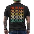 Love Heart Duran ヴィンテージスタイル ブラック デュラン メンズTシャツ バックプリント