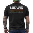 Ludwig Everything Else Is Noise クラシック音楽ドラムスティック メンズTシャツ バックプリント