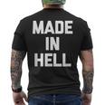 Made In Hell 面白いことわざ皮肉なノベルティ クール メンズTシャツ バックプリント