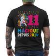 Magique Depuis 2014 Licorne Cadeaux D'anniversaire 11 Ans T-shirt imprimé au dos