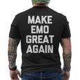 Make Emo Great Again インディーズミュージックエモ メンズTシャツ バックプリント