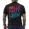 Malle Party Crew Groups Motif Mallorca Party Holiday T-Shirt mit Rückendruck