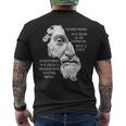 Marcus Aurelius ストイック哲学 ローマ哲学者の名言 メンズTシャツ バックプリント