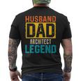 Marito Papà Architetto Leggenda Festa Del Papà Architetti T-shirt da uomo con stampa posteriore
