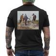 The Meeting Bonjour Monsieur Courbet ギュスターヴ・クールベ作 メンズTシャツ バックプリント
