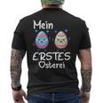 Mein Erstes Osterei かわいいイースターエッグでハッピーイースター メンズTシャツ バックプリント