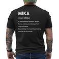 Mika 美佳 メンズTシャツ バックプリント