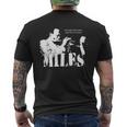 Miles Jazz Wisdom トランペットミュージシャン 1色 メンズTシャツ バックプリント