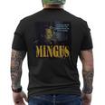 Mingus Jazz Wisdom Bassist ミュージシャン メンズTシャツ バックプリント
