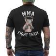 Mmaファイトチーム 面白い総合格闘技の豚 メンズTシャツ バックプリント