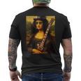 Monalisa Guitarist By Rock N Roll メンズTシャツ バックプリント
