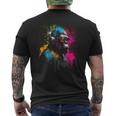 Monkey Dj Avec Écouteurs Et Lunettes Deoleil Gorilla Musik T-shirt imprimé au dos
