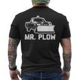 Mr Plow 面白い 皮肉なノベルティプラウトラック メンズTシャツ バックプリント