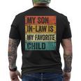 Myon In Law Is My Favorite Child 父の日 メンズTシャツ バックプリント