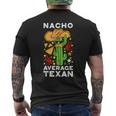 Nacho Average Texan Burrito ベジタリアン ジャラペーニョ タコス ナチョス メンズTシャツ バックプリント