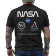 Nasa アポロ アルテミス ミッション ワーム バッジ ロゴ メンズTシャツ バックプリント