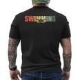 Natación Nadar Deporte Retro -Intage Brazada Nadador Camiseta Hombre Estampado Espalda