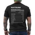 Natsumi 栄養成分表示 メンズTシャツ バックプリント