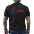 Nerdy Java コンピューター プログラマー プログラム 数学 教師 オタク メンズTシャツ バックプリント