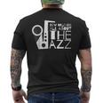 New Orleans Jazz Lousiana メンズTシャツ バックプリント