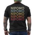 Nipomo California Nipomo Ca Retrointage Text メンズTシャツ バックプリント