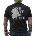 No Cat No Life メンズTシャツ バックプリント