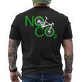 No Co2 サイクリング 気候変動対策 グリーンエネルギー Mtb メンズTシャツ バックプリント