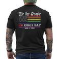 No Kings Day June 14Th Protest 2025 No Kings In America Men's T-shirt Back Print