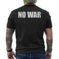 No War Peace No War No WarNo War メンズTシャツ バックプリント