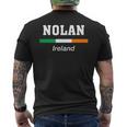 Nolan Irish Family Name 聖パトリックデー アイルランド国旗 メンズTシャツ バックプリント