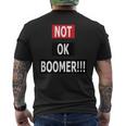 Not Ok Boomer メンズTシャツ バックプリント