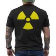 Nuclear 警告 放射線 危険 サイン 放射線活動 メンズTシャツ バックプリント
