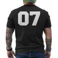 Number 07Ports Jersey Player 07 7 Fan Front Printarsity メンズTシャツ バックプリント