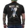 Number And Portrait Bobby Witt Jr Kansas City Mlbpa メンズTシャツ バックプリント