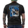 Number And Portrait Yoshinobu Yamamoto Los Angeles Mlbpa メンズTシャツ バックプリント
