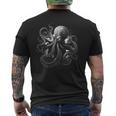 Octopus Pulpo Oceaneaquid Octopus Drawing メンズTシャツ バックプリント