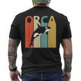 Orca シャチ 動物 メンズTシャツ バックプリント