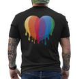 Orgullo Del Corazón Del Arco Iris Lgbtq Camiseta Hombre Estampado Espalda