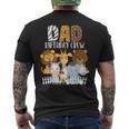 Papà Compleanno Crewafari Jungle Zoo Animali Bday Party T-shirt da uomo con stampa posteriore