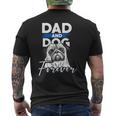 Papà E Cane Perempre Carlino T-shirt da uomo con stampa posteriore